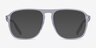 Downtown Clear Silver AcetateEyeglass Frames from EyeBuyDirect, with Tinted Lenses