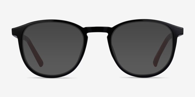 Neo Black PlasticEyeglass Frames from EyeBuyDirect, with Tinted Lenses