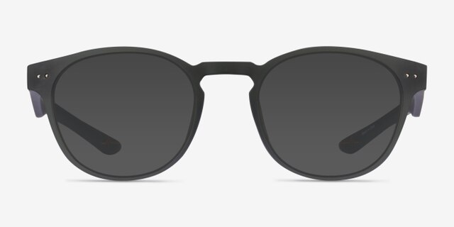 Trinity Matte Olive PlasticEyeglass Frames from EyeBuyDirect, with Tinted Lenses