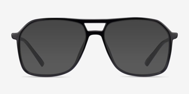 Encode Black PlasticEyeglass Frames from EyeBuyDirect, with Tinted Lenses
