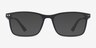 Platform Matte Black PlasticEyeglass Frames from EyeBuyDirect, with Tinted Lenses