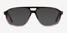 Volt Brown Striped AcetateEyeglass Frames from EyeBuyDirect, with Tinted Lenses