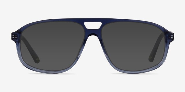 Volt Clear Blue AcetateEyeglass Frames from EyeBuyDirect, with Tinted Lenses