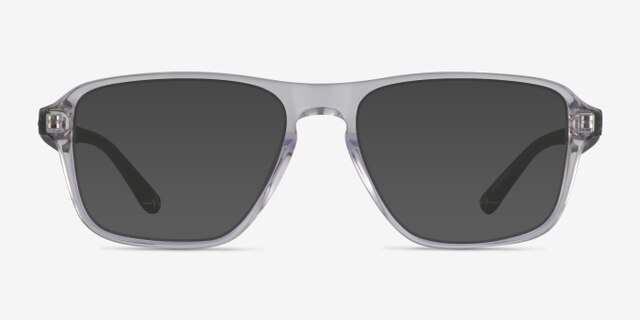 Euclid Clear PlasticEyeglass Frames from EyeBuyDirect, with Tinted Lenses