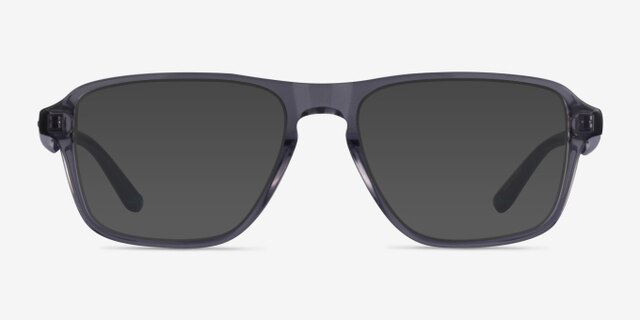 Euclid Clear Gray PlastiqueMontures de lunettes de vue d'EyeBuyDirect, Avec des Verres Teintés