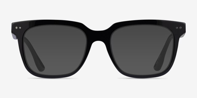 Ursus Black AcetateEyeglass Frames from EyeBuyDirect, with Tinted Lenses