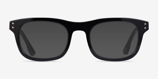 Smoky Black AcetateEyeglass Frames from EyeBuyDirect, with Tinted Lenses