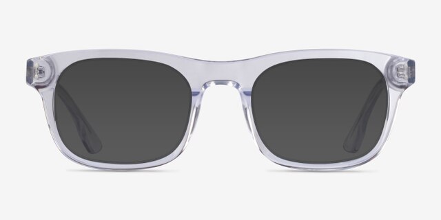 Smoky Clear AcetateEyeglass Frames from EyeBuyDirect, with Tinted Lenses