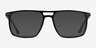 Hitch Matte Black Tortoise PlasticEyeglass Frames from EyeBuyDirect, with Tinted Lenses
