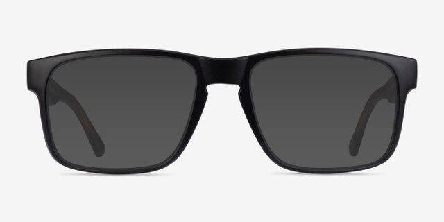 Terrain Black Tortoise PlasticEyeglass Frames from EyeBuyDirect, with Tinted Lenses