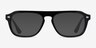 Cedar Black AcetateEyeglass Frames from EyeBuyDirect, with Tinted Lenses