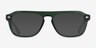 Cedar Clear Green AcetateEyeglass Frames from EyeBuyDirect, with Tinted Lenses