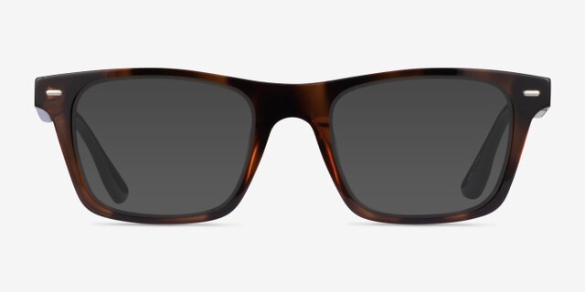 Hemlock Tortoise AcetateEyeglass Frames from EyeBuyDirect, with Tinted Lenses
