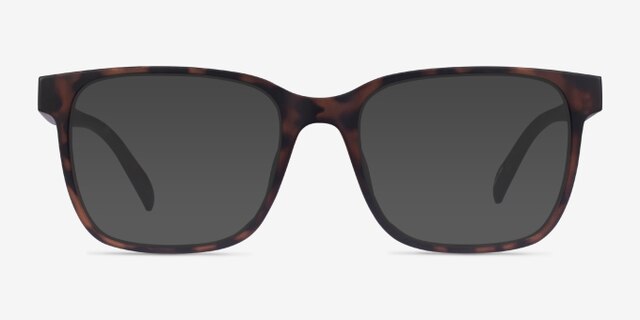 Alder Matte Tortoise PlasticEyeglass Frames from EyeBuyDirect, with Tinted Lenses