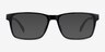 Beech Black PlasticEyeglass Frames from EyeBuyDirect, with Tinted Lenses