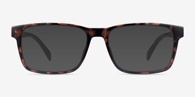 Beech Tortoise Eco-friendlyEyeglass Frames from EyeBuyDirect, with Tinted Lenses