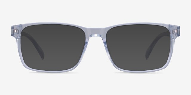 Beech Clear PlasticEyeglass Frames from EyeBuyDirect, with Tinted Lenses