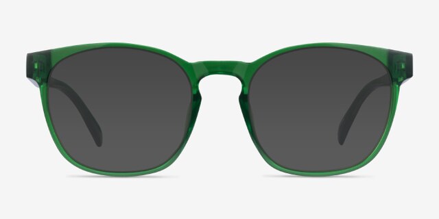 Oakwood Clear Green PlastiqueMontures de lunettes de vue d'EyeBuyDirect, Avec des Verres Teintés