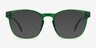 Oakwood Clear Green PlastiqueMontures de lunettes de vue d'EyeBuyDirect, Avec des Verres Teintés