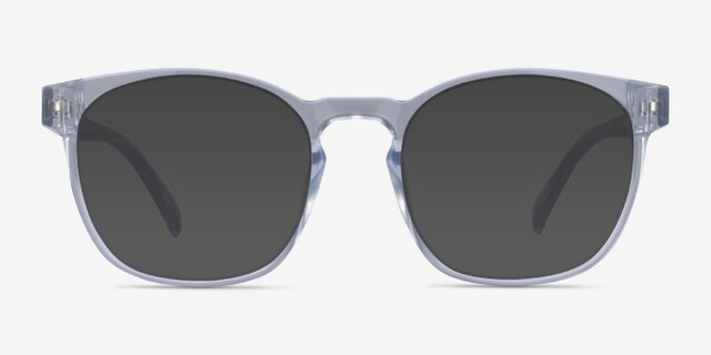 Oakwood Clear Eco-friendlyEyeglass Frames from EyeBuyDirect, with Tinted Lenses