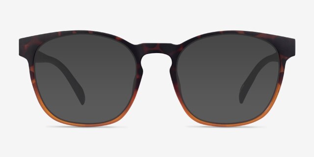 Oakwood Matte Tortoise Brown Eco-friendlyEyeglass Frames from EyeBuyDirect, with Tinted Lenses