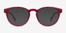 Hawthorne Clear Red Eco-friendlyEyeglass Frames from EyeBuyDirect, with Tinted Lenses