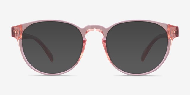 Hawthorne Clear Nude PlasticEyeglass Frames from EyeBuyDirect, with Tinted Lenses
