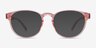 Hawthorne Clear Nude PlasticEyeglass Frames from EyeBuyDirect, with Tinted Lenses