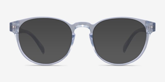 Hawthorne Clear PlasticEyeglass Frames from EyeBuyDirect, with Tinted Lenses