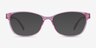 Juniper Clear Pink PlasticEyeglass Frames from EyeBuyDirect, with Tinted Lenses