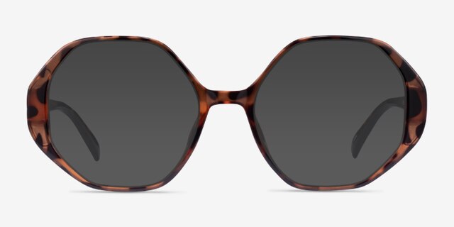 Cypress Tortoise PlasticEyeglass Frames from EyeBuyDirect, with Tinted Lenses