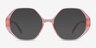 Cypress Clear Nude Eco-friendlyEyeglass Frames from EyeBuyDirect, with Tinted Lenses