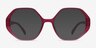 Cypress Matte Red Eco-friendlyEyeglass Frames from EyeBuyDirect, with Tinted Lenses