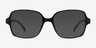 Poplar Black PlasticEyeglass Frames from EyeBuyDirect, with Tinted Lenses
