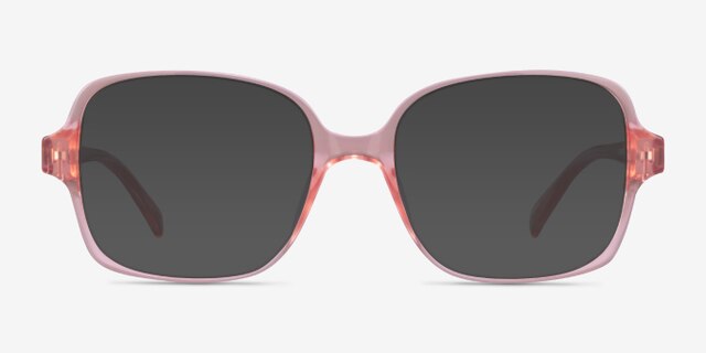 Poplar Clear Nude Eco-friendlyEyeglass Frames from EyeBuyDirect, with Tinted Lenses
