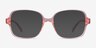 Poplar Clear Nude Eco-friendlyEyeglass Frames from EyeBuyDirect, with Tinted Lenses