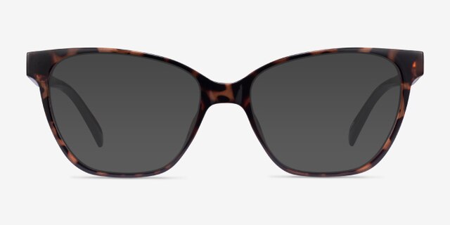 Almond Écailles PlastiqueMontures de lunettes de vue d'EyeBuyDirect, Avec des Verres Teintés