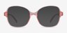 Arolla Clear Nude PlastiqueMontures de lunettes de vue d'EyeBuyDirect, Avec des Verres Teintés