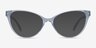 Lantana Clear PlasticEyeglass Frames from EyeBuyDirect, with Tinted Lenses