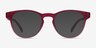 Osier Matte Red PlasticEyeglass Frames from EyeBuyDirect, with Tinted Lenses