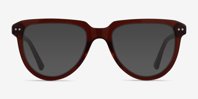 Hardin Clear Brown AcetateEyeglass Frames from EyeBuyDirect, with Tinted Lenses