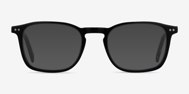 Holley Black Tortoise AcetateEyeglass Frames from EyeBuyDirect, with Tinted Lenses