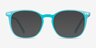 Skyglow Aqua PlasticEyeglass Frames from EyeBuyDirect, with Tinted Lenses