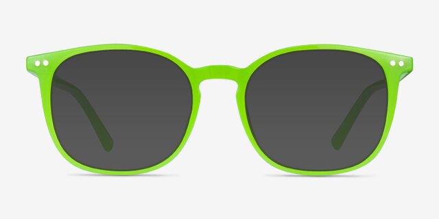 Skyglow Green PlasticEyeglass Frames from EyeBuyDirect, with Tinted Lenses