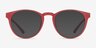 Moonlight Matte Red PlasticEyeglass Frames from EyeBuyDirect, with Tinted Lenses