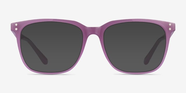 Lunar Gaze Purple PlasticEyeglass Frames from EyeBuyDirect, with Tinted Lenses