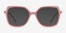Lunette Matte Pink PlasticEyeglass Frames from EyeBuyDirect, with Tinted Lenses