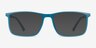 Interstellar Teal PlasticEyeglass Frames from EyeBuyDirect, with Tinted Lenses