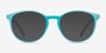 Crescent Bleu PlastiqueMontures de lunettes de vue d'EyeBuyDirect, Avec des Verres Teintés