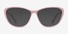 Orbital Matte Pink PlasticEyeglass Frames from EyeBuyDirect, with Tinted Lenses